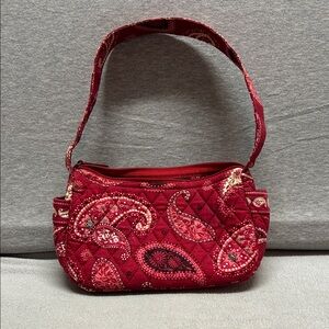 Vera Bradley Red Paisley Shoulder Bag